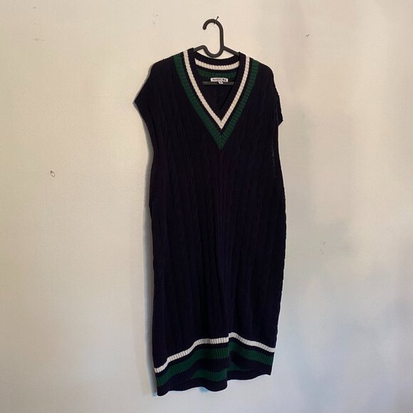 JW Anderson x Uniqlo Long Cricket Vest V Neck Cable Knit Sweater Dress Size XL - Picture 6 of 6